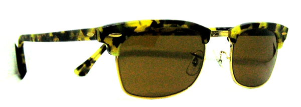 Vintage B&L Ray Ban USA B-15 Tortoise Square Antique Clubmaster W1483 Sunglasses