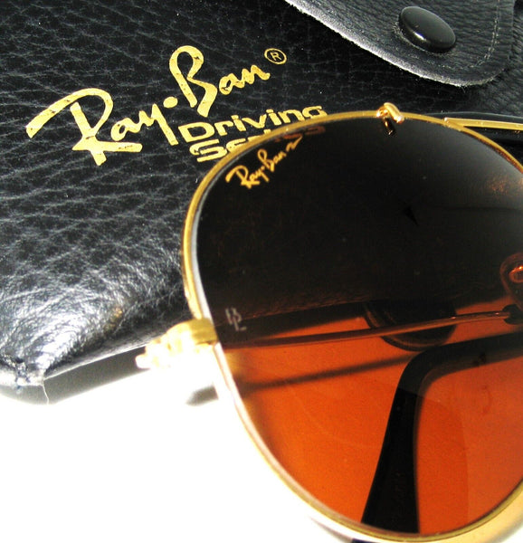 Ray-Ban USA Vintage 90s B&L Aviator Chromax 62mm For Driving GP Mint Sunglasses