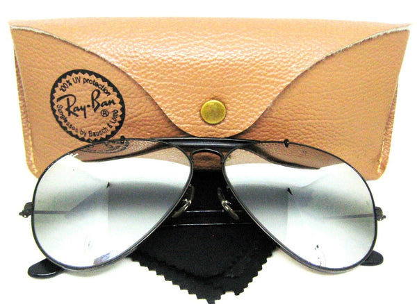 Ray-Ban Vintage 90s USA B&L Aviator DGM G-31 Black Chrome 62-14 Mint Sunglasses
