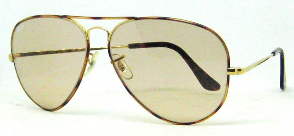 Ray-Ban USA NOS Vintage 80s B&L Aviator Tortuga Brown Changeables New Sunglasses