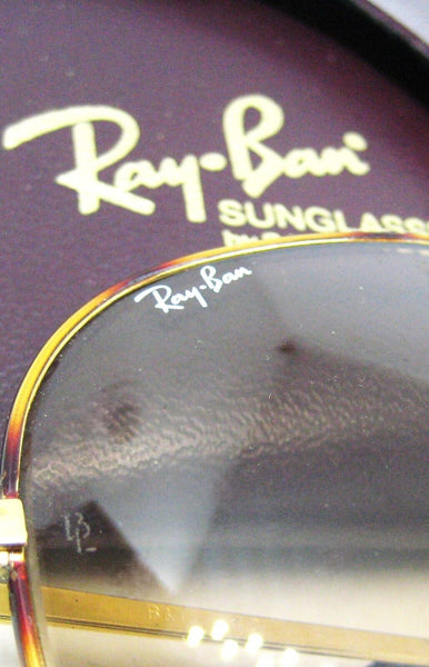 Ray-Ban USA NOS Vintage 80s B&L Aviator Tortuga Brown Changeables New Sunglasses