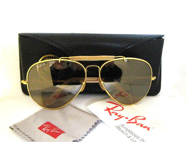 Ray-Ban USA Vintage 80s B&L *NOS The General RB-50 Aviator Rare 62mm Sunglasses