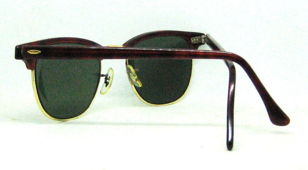 Ray-Ban USA 1980s Vintage B&L Wayfarer Clubmaster W0366 Tortoise Mint Sunglasses