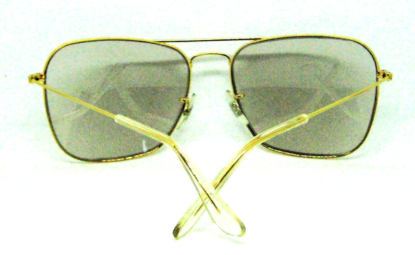 Ray-Ban USA Vintage NOS 60s B&L Aviator Caravan Blue Changeable Photo Sunglasses