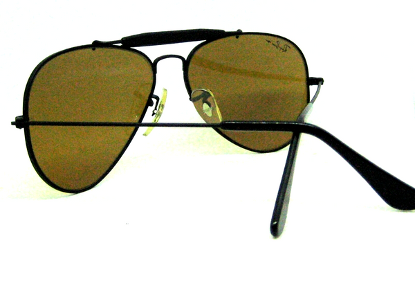Ray-Ban USA B&L NOS Aviator Chromax 58mm 4-Driving Matte Black New Sunglasses