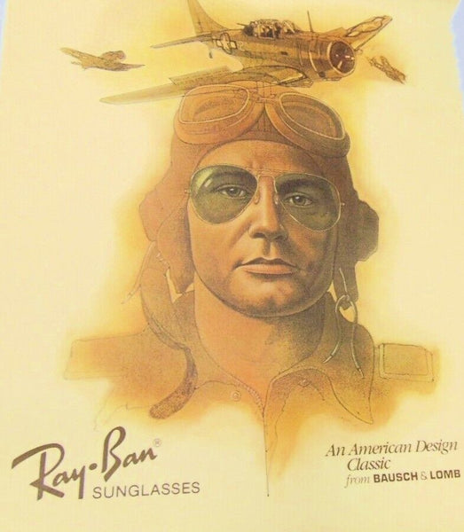 Vintage Ray-Ban USA B&L Aviator 1940s WWII USAAF USN AN6531 Mint Sunglasses+Case