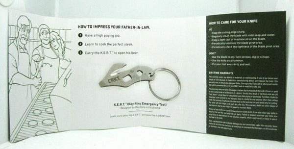 CRKT Burnley Buku Frame Lock Knife Colombia River 2460 NOS Vintage Discontinued