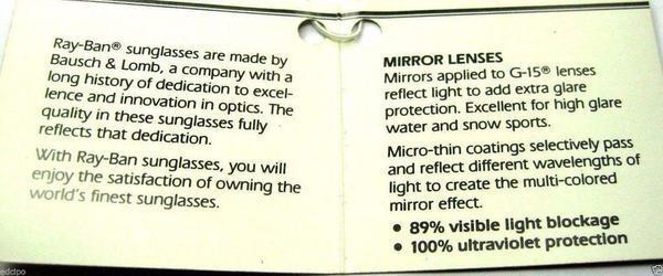 Ray-Ban USA NOS Vintage B&L Skyline W2354 Predator Side Street New Sunglasses