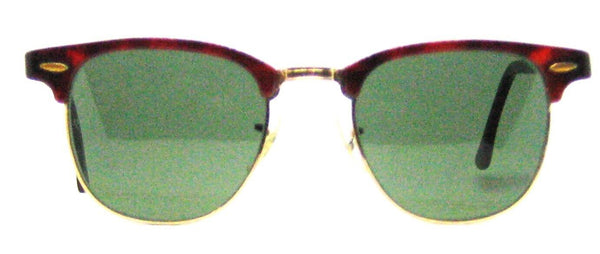 Ray-Ban USA 1980s Vintage B&L Wayfarer Clubmaster W0366 Tortoise Mint Sunglasses