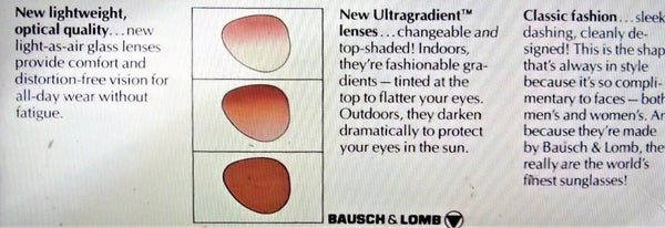 Ray-Ban USA B&L Vintage Precious Metals Titanium/Gold Ultra-Gradient Sunglasses