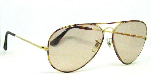 Ray-Ban USA NOS Vintage 80s B&L Aviator Tortuga Brown Changeables New Sunglasses