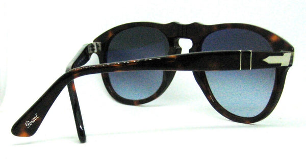 Persol NOS Vintage  Azure Top Gradient Lenses 649 Havana New w/case Sunglasses