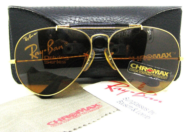 Ray-Ban USA Vintage 90s B&L Aviator Chromax 62mm For Driving GP Mint Sunglasses