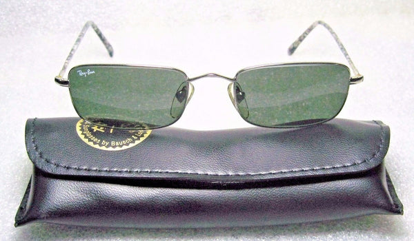 VINTAGE *NOS RAY-BAN B&L "Slim Line" W2653 SilverMarble & Chrome *NEW SUNGLASSES - Vintage Sunglasses