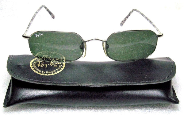 VINTAGE *NOS RAY-BAN B&L "Slim Line" W2648 SilverMarble & Chrome *NEW SUNGLASSES - Vintage Sunglasses