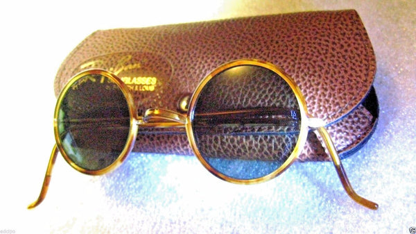 RAY-BAN *NOS VINTAGE B&L "CHEYENNE II" W1748 Honey *Lennon Style *NEW SUNGLASSES - Vintage Sunglasses