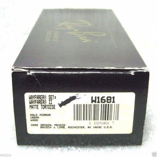 RAY-BAN *NOS VINTAGE B&L WAYFARER II VERY RARE W1681 B-23 CHROMAX NEW SUNGLASSES - Vintage Sunglasses