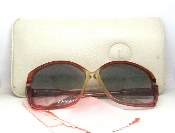 Ray-Ban USA NOS Vintage 1960s B&L Butterfly Style 34 Blue Changeable Sunglasses