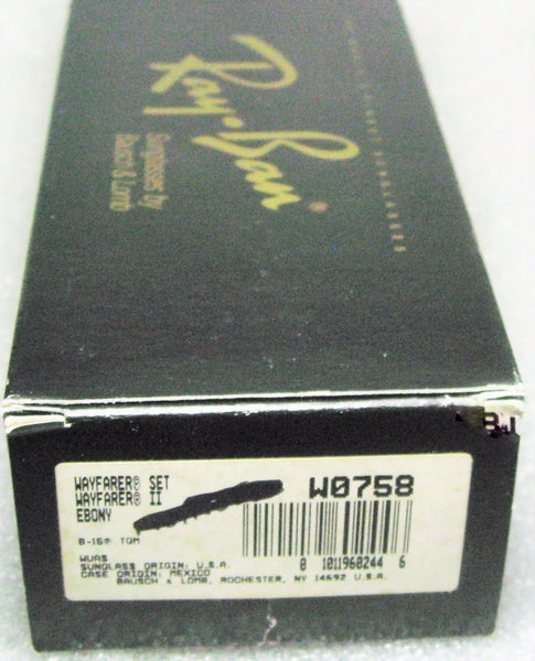 Ray-Ban USA Vintage NOS B&L Wayfarer II W0758 TGM B-15 4-Driving New Sunglasses - Vintage Sunglasses