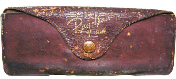 Antique early 1900s Biker folding sunglasses AO?+Ray-Ban USA Bausch & Lomb Case