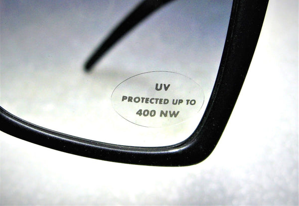 Laura Biagiotti "Gruau" Vintage 80s *NOS BlueTop Gradient Matte Black Sunglasses - Vintage Sunglasses