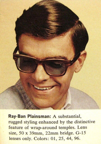 Ray-Ban NOS USA Vintage B&L 60s Plainsman Wayfarer SpaceGray New Rare Sunglasses