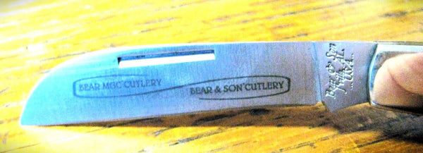 New USA BEAR & SONS MGC 2004 Transition Congress 2Blade Stag Handle Pocket Knife