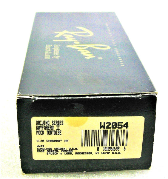 Ray-Ban USA NOS Vintage B&L Chromax B-20 Wayfarer II W2054 New-In-Box Sunglasses - Vintage Sunglasses