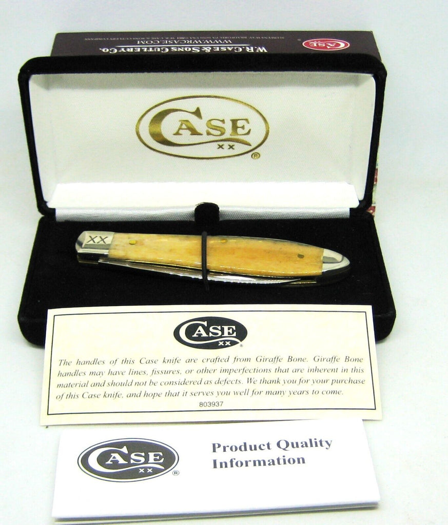*Rare Case XX USA TBEX1028 SS Tony Bose Giraffe Bone Tear Drop Knife New In Box