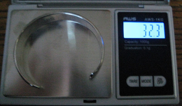 NEW Bracelet pure 925 Sterling Silver 32.3 grams total weight Polished Beautiful