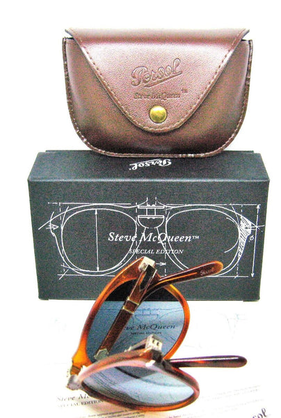 Persol NOS Steve McQueen Vintage 714SM Polarized Havana New In Box Sunglasses