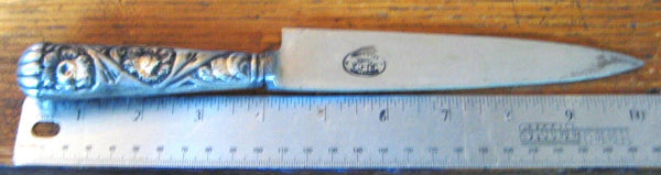 Vintage 1960s NOS Gaucho Facon Silver & Gold Belt Boot Argentine Knife & Sheath