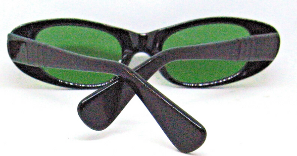 Persol Ratti Meflecto Vintage Cateye 70s Brevette Gloss Black NOS Sunglasses