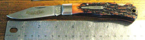 Vintage 1990 NOS Remington UMC USA R1306 Big Tracker Bullet Knife NewInBox-Sheth