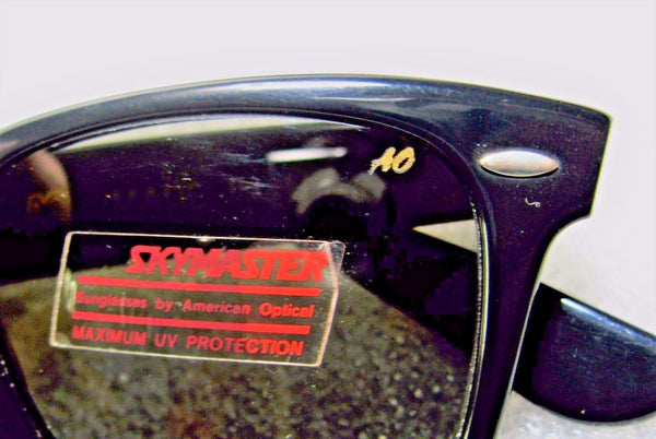 American Optical NOS Vintage Rare Wayfarer Skymaster Blues 50mm New Sunglasses - Vintage Sunglasses
