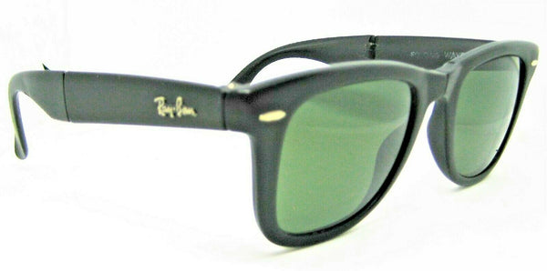 Ray-Ban USA Vintage B&L Folding Wayfarer W0670 Matte Ebony 5022 Xlnt Sunglasses