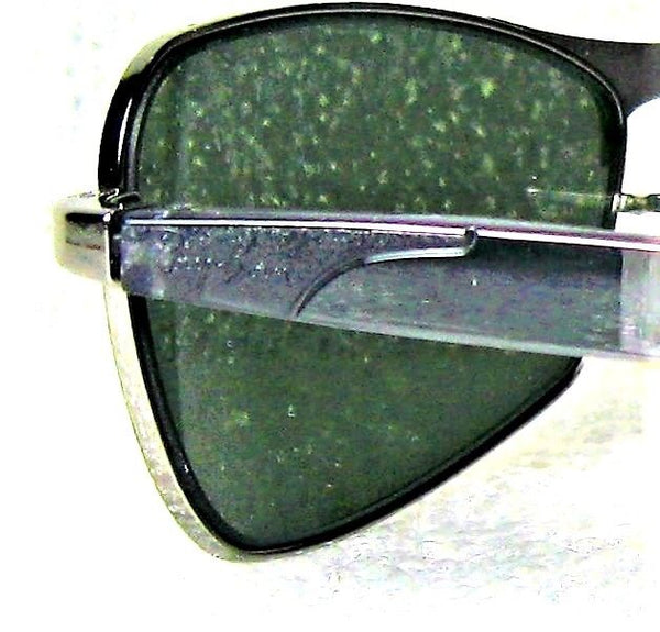 Ray-Ban USA NOS Vintage B&L Side St. Sqare W2340 Silver Gray G-15 New Sunglasses - Vintage Sunglasses
