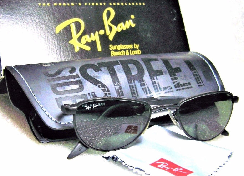 Ray-Ban USA Vintage *NOS B&L SideStreet Gridlock W193 MatBlk NEWinBOX Sunglasses - Vintage Sunglasses