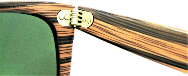 Ray-Ban USA NOS Vintage B&L Rare Wayfarer Teak-Wood Woody 5022 Mint Sunglasses - Vintage Sunglasses