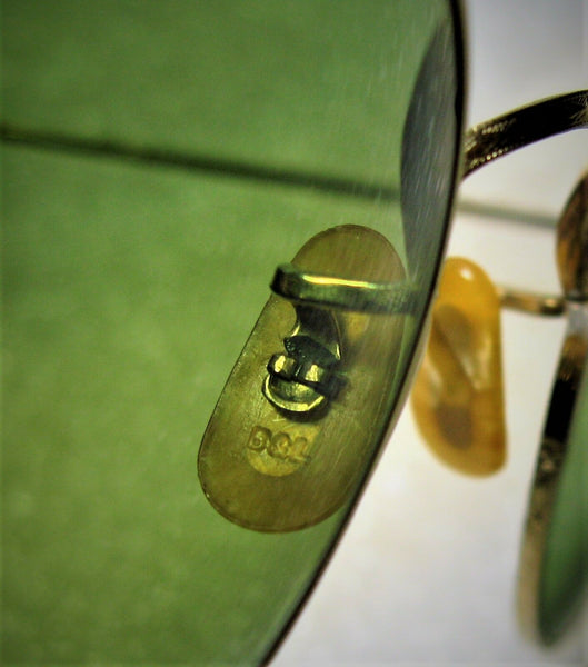 Vintage Bausch & Lomb USA 1940s WWII 12k GF Ray-Ban RB-3 Mint Sunglasses & Case - Vintage Sunglasses