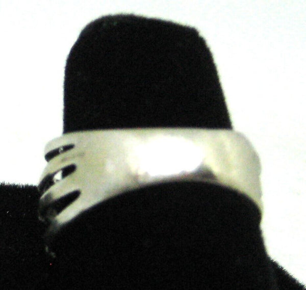 Ring 0.6ctw Diamond 14k White Gold Layered Criss Crossing Wide Band Gabriel & Co