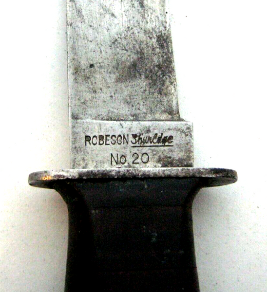 Vintage 1940S WWII USN Navy Fighting Knife Robeson Shuredge No. 20 Ka-Bar