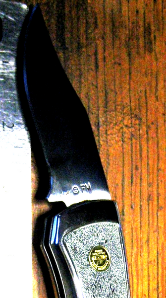 *NOS Vintage 1980s Franklin Mint USA Howling Moon Wolf New Knife & pouch