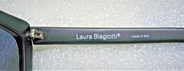 Laura Biagiotti "Gruau" Vintage 80s *NOS BlueTop Gradient Matte Black Sunglasses - Vintage Sunglasses