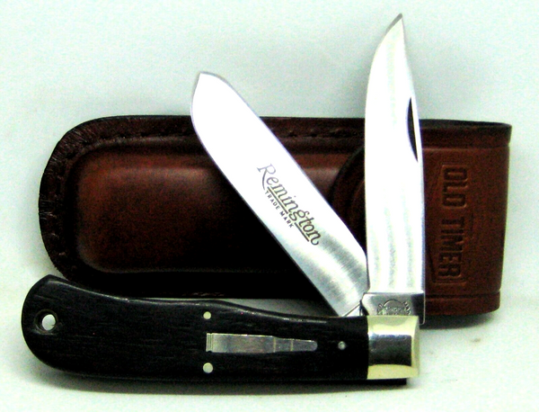 Vintage REMINGTON USA 1989 Bullet Knife UMC R1128 two blade Jumbo Trapper , NIB