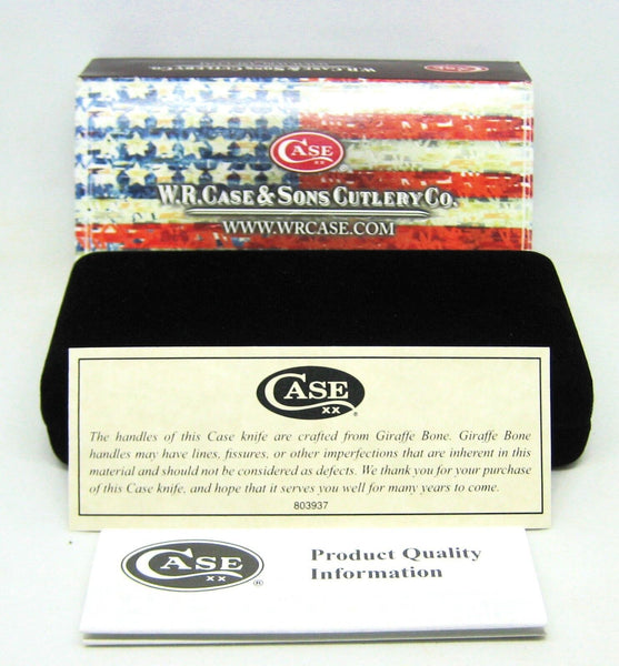 *Rare Case XX USA TBEX1028 SS Tony Bose Giraffe Bone Tear Drop Knife New In Box