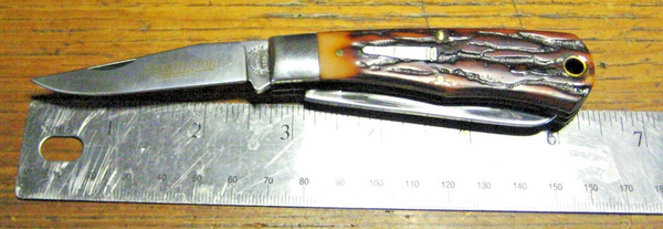 Vintage 1991 Remington UMC USA R1178 Mini Trapper Bullet Knife Mint w/Box&Paper