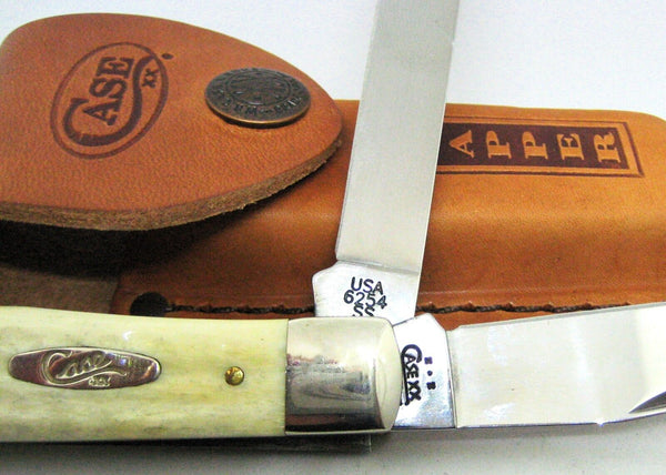 Case XX SS USA Natural Trapper 00279 New in Box Vintage 2003 NEW Knife & Sheath