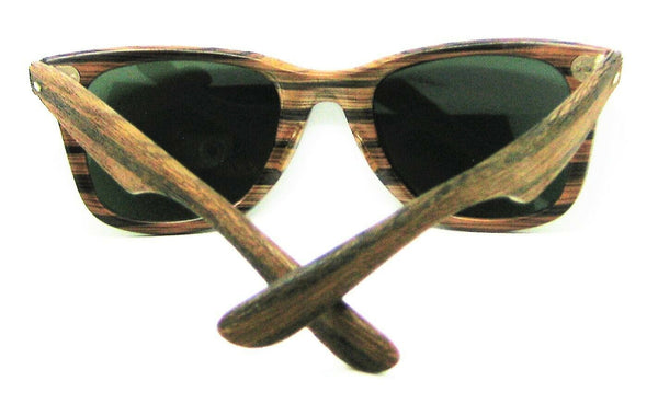Ray-Ban USA NOS Vintage B&L Rare Wayfarer Teak-Wood Woody 5022 Mint Sunglasses - Vintage Sunglasses