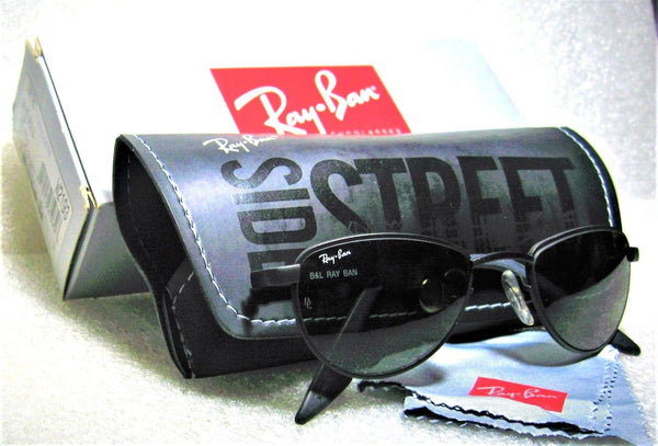 Ray-Ban USA Vintage NOS B&L Side Street Gridlock W193 MatBlk NEWinBOX Sunglasses - Vintage Sunglasses